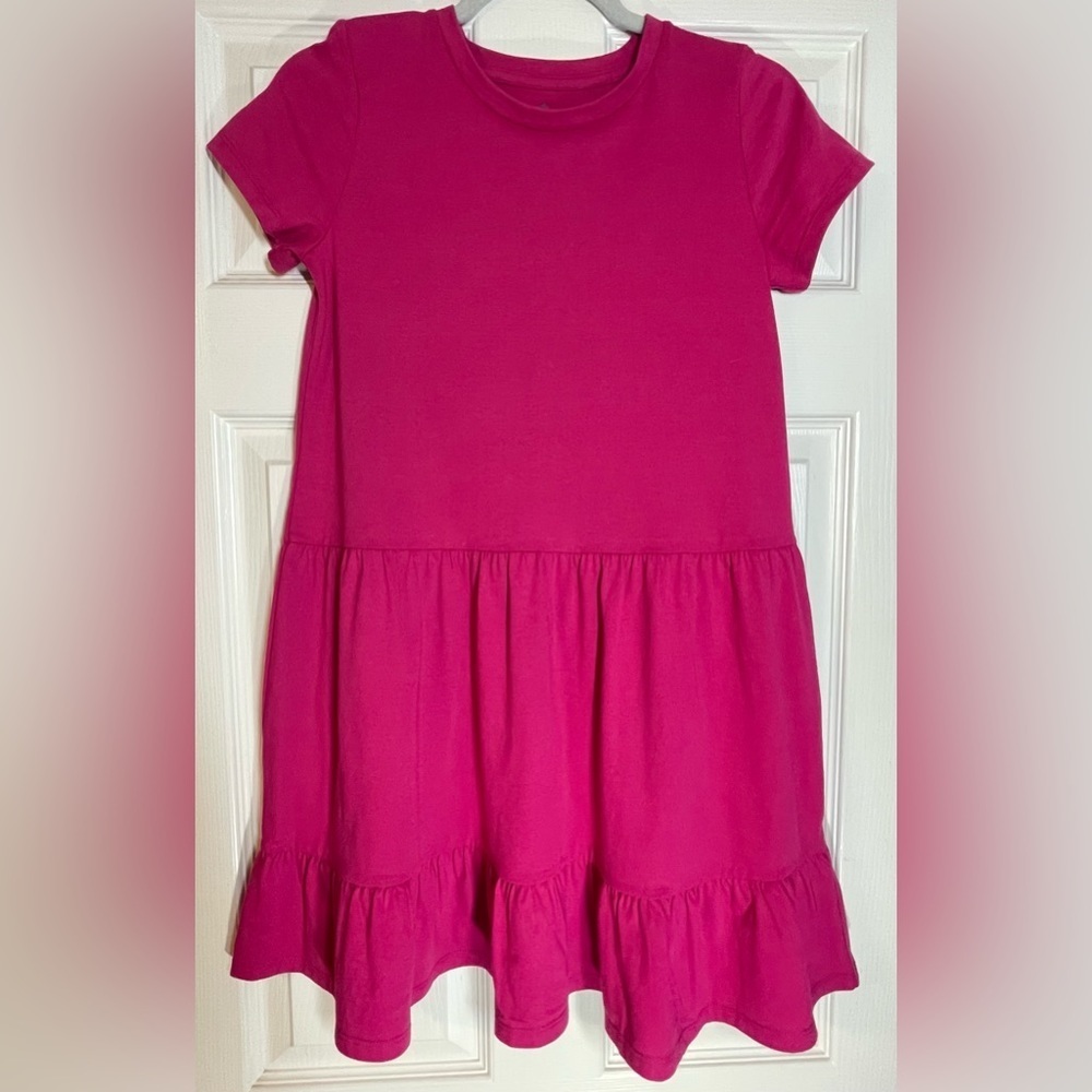 THERABOUTS Girls Ruffle Pink Dress‎ Size L (14)